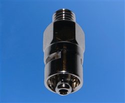 1/8" NPT to male luer metal fitting