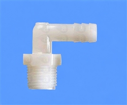 3/8" NPT to 1/4" barb plastic elbow TSD933-14