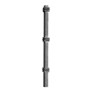 Newel Post Square Tube Matl 2 3/8" Sq. 3 11/32"W X