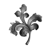 Leaf Cast Steel 5/8" X 5/16" Matl 5-1/2" X 6-1/8"