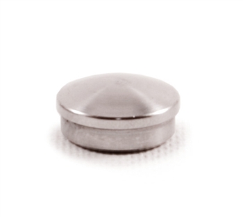 Stainless Steel End Cap Rounded for Tube 1/2" Dia.
