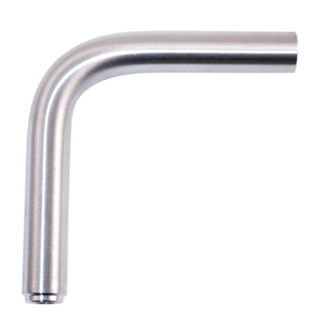 316 Stainless Steel Handrail Support Elbow 90d Angle 2 61/64" x 2 61/64", 1/2" Dia.