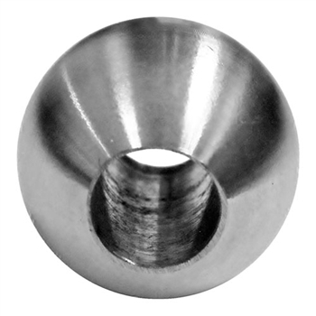 Stainless Steel Sphere 1 3/16" Dia. Hole, 9/16" Di