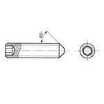 Stainless Steel Screw Hexagon Socket Grub M4 x 13/