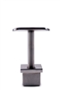 Stainless Steel Handrail Support 2 61/64" Dia. x 1 2/3" Dia., Pivotable, for Square Tube 1 2/3" Dia.