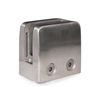 Stainless Steel Glass Clamp 2 11/64" x 2 11/64" for Flat Tube