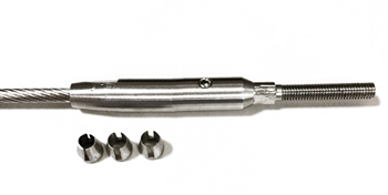 316 Stainless Steel Crimpless Terminal 2 3/4"