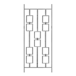 PANEL 9/16" X 5/16" MTL 15-3/4"W 39-3/8"H