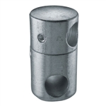 Galvanized Steel Round Bar Holder 1/2", 1/2" Dia.