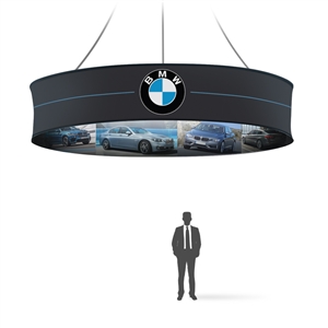 Graphic Round Hanging Banner