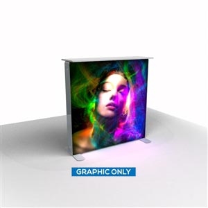 3.3 x 3.3ft. SEGO Modular Lightbox Counter - Double-Sided Graphic