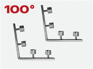 100 Degree Corner Bracket for Angled Igniter.  Set of 2.