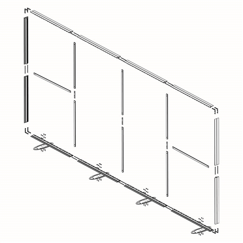 Igniter LightBox 238"x96" TV Left Hardware Only