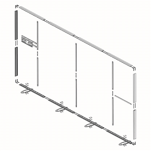 Igniter LightBox 238"x96" TV Left Hardware Only