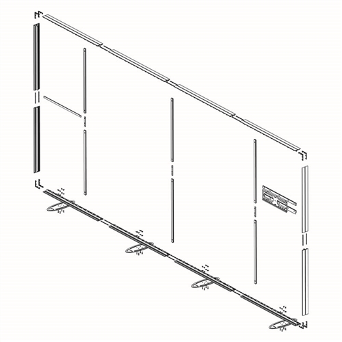 Igniter LightBox 238"x96" TV Left Hardware Only