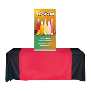 cascade table top banner stand 24x56