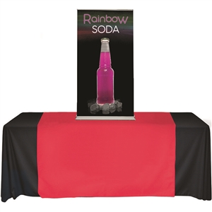cascade table top banner stand 24x56