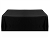 6' table throw 4-sided in black