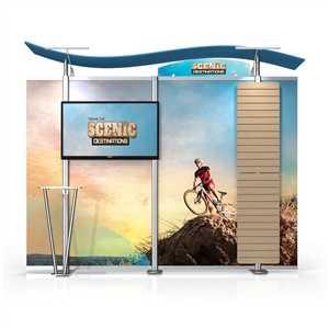 Timberline Monitor Display w/S Top & Slat Wall