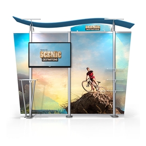 Timberline Monitor Display w/S Top & Tapered Fabric Sides