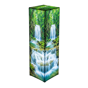 Wave Tube tower Backlit  48"x48"x144" with Graphic