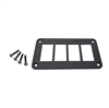 UNIVERSAL DASH 4 ROCKER SWITCH PLATE BY MOOSE