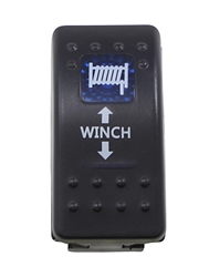 WINCH IN DASH ROCKER SWITCH BLUE BY MOOSE
