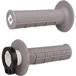 ODI GRAY V2 HALF WAFFLE MX DIRT BIKE LOCK ON GRIPS