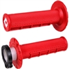 ODI RED V2 HALF WAFFLE MX DIRT BIKE LOCK ON GRIPS