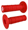 ODI RED RUFFIAN FULL WAFFLE MX DIRT BIKE GRIPS