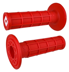 ODI RED RUFFIAN FULL WAFFLE MX DIRT BIKE GRIPS