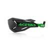 BLACK / GREEN X-FACTORY HANDGUARDS WITH UNIVERSAL MOUNT KIT BY ACERBIS