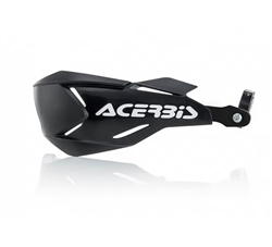 BLACK / BLACK X-FACTORY HANDGUARDS WITH UNIVERSAL MOUNT KIT BY ACERBIS