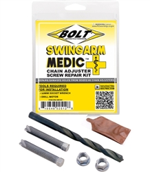 SWINGARM MEDIC CHAIN ADJUSTER BOLT REPAIR KIT BY BOLT
