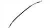 KAWASAKI KLX300 / KLX300SM 2021-2024 REAR STEEL BRAIDED BRAKE LINE BY MOOSE