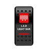 LED LIGHT BAR IN DASH ROCKER SWITCH RED BY MOOSE