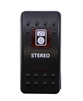 STEREO IN DASH ROCKER SWITCH RED BY MOOSE