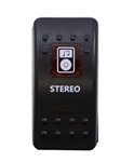STEREO IN DASH ROCKER SWITCH RED BY MOOSE