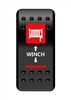 WINCH IN DASH ROCKER SWITCH RED BY MOOSE