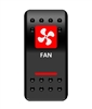 FAN IN DASH ROCKER SWITCH RED BY MOOSE
