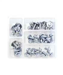 M6 HEX HEAD FLANGE BOLT ASSORTMENT WITH FENDER WASHERS BY BOLT