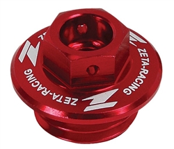HONDA CR125 1990-2007 RED OIL FILL CAP BY ZETA
