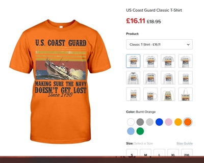 Coast Guard Tee Shirt