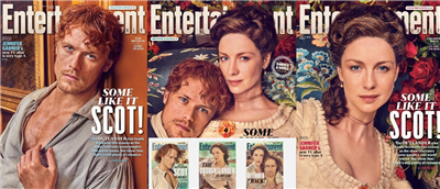 Entertainment Weekly Outlander  Two Year Cover Set