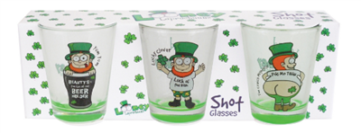 Looney Leprechaun Set/Shot glasses