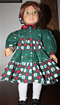 Pine Tree Gingham Winter Coat Dress