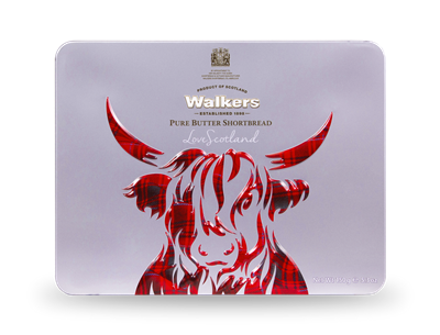 Walkers Shortbread Highland Coo Icon tin