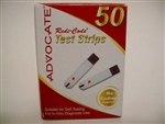 Advocate Redi-Code Diabetic Test Strips, 50/BX