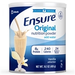 Ensure Original Vanilla Oral Supplement, 14 oz. Can Powder, 6/CS