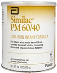 Similac PM 60/40 Low Iron Infant Formula, 14.1 oz. Can, Powder, 6/CS